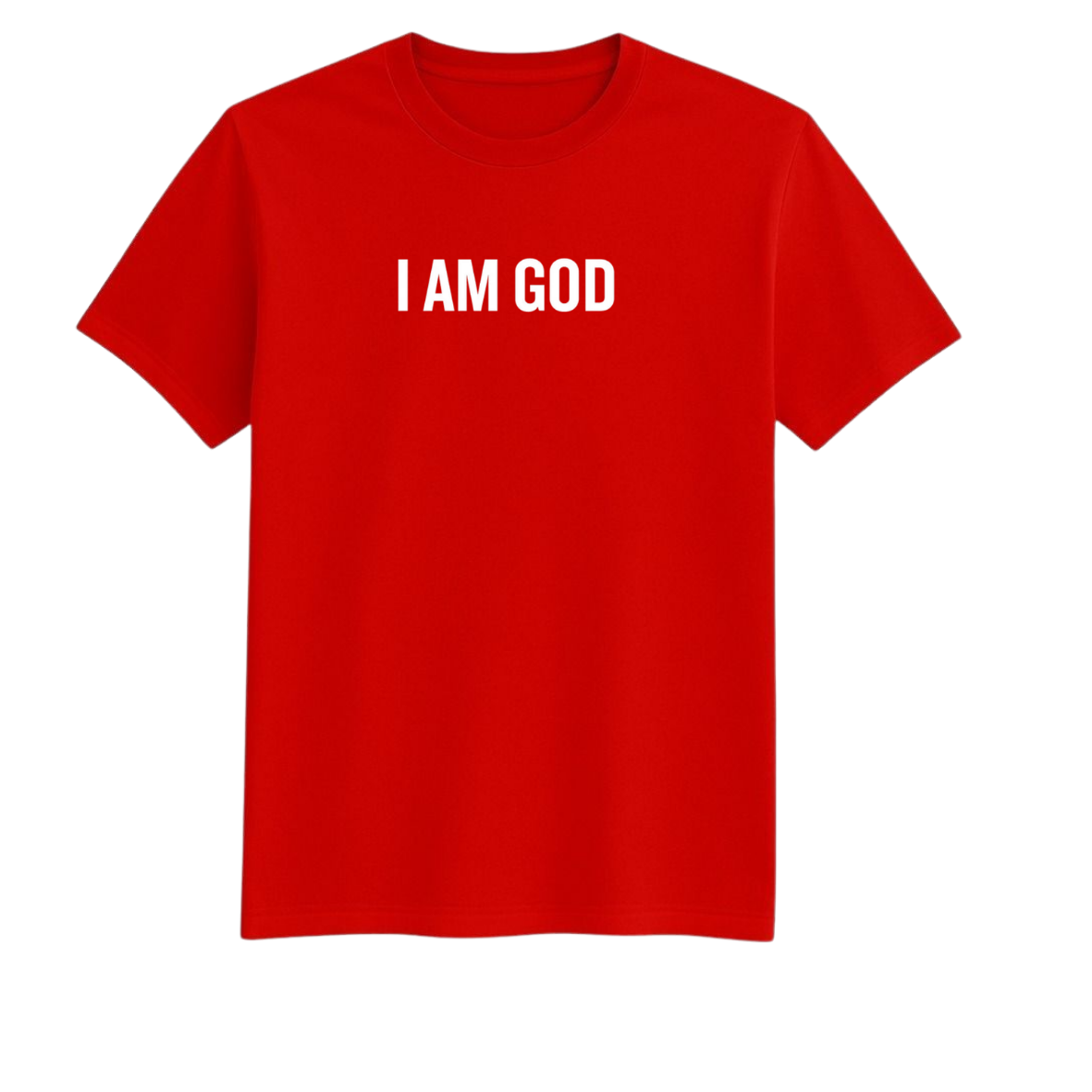 I Am God Oversized T-Shirt – Red