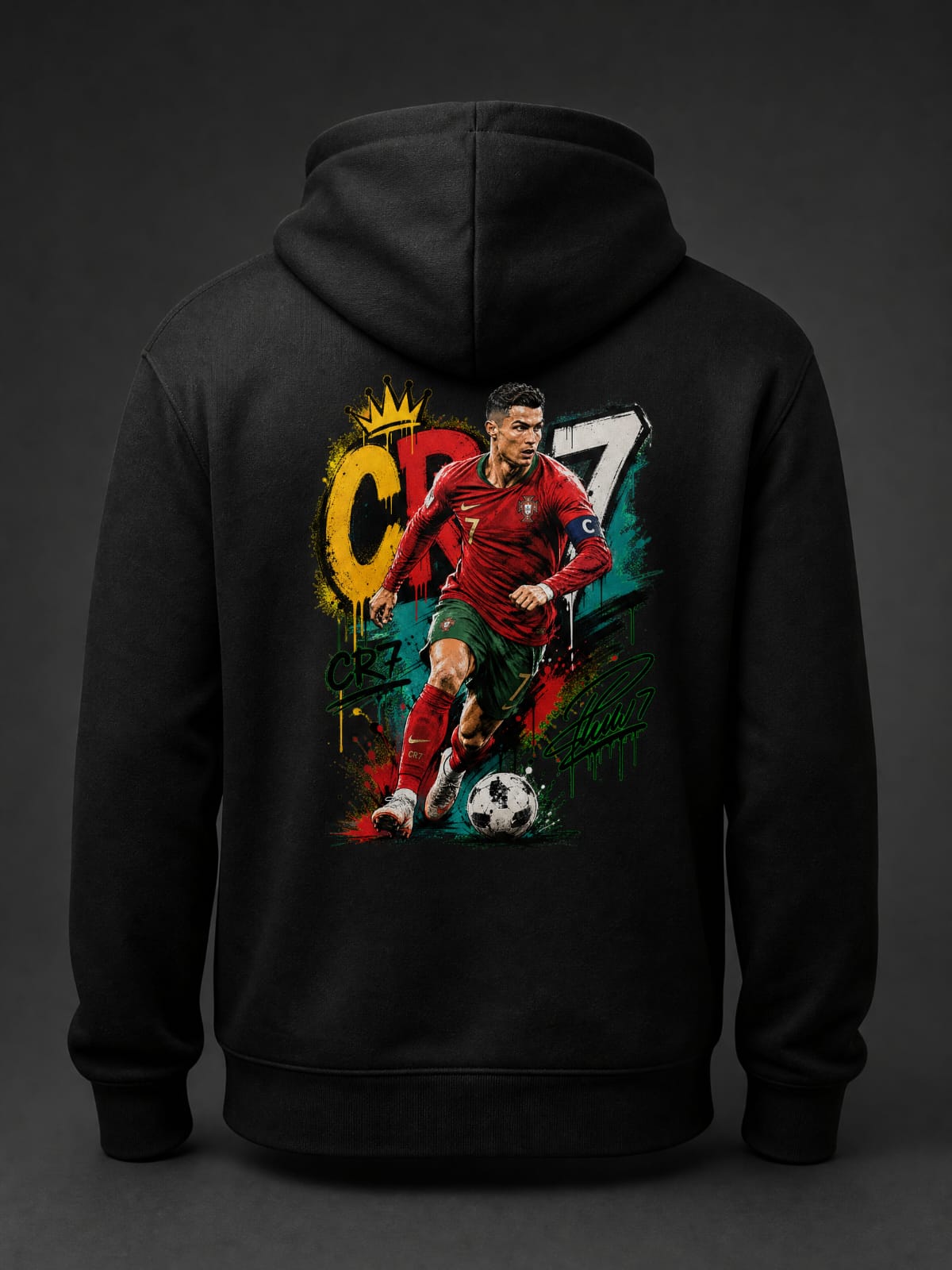 CR7 Graffiti Oversized Hoodie