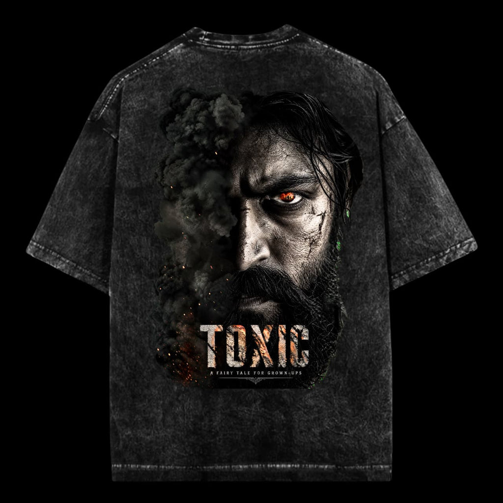 Toxic — A Fairy Tale for Grown-Ups Oversized Acid Wash Tee