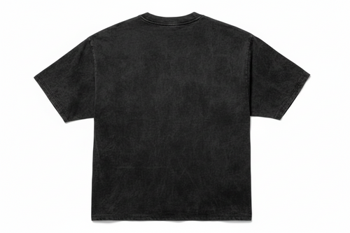 French Terry Acid Wash Oversized T-Shirt
