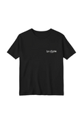 FLORAL SKULL — On Black Oversized T-Shirt